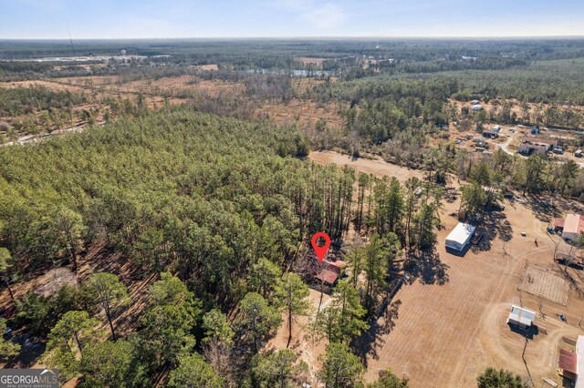 328 Willow Creek Rd, Folkston, GA 31537 - aerial overview of property's location with a forest