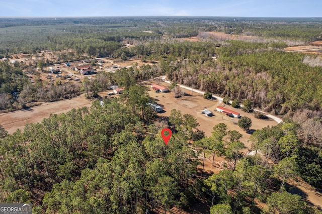 328 Willow Creek Rd, Folkston, GA 31537 - aerial overview of property's location with a heavily wooded area