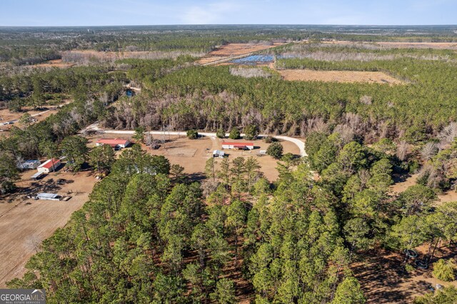 328 Willow Creek Rd, Folkston, GA 31537 - aerial view of property and surrounding area featuring a forest