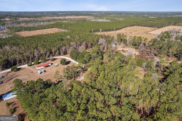 328 Willow Creek Rd, Folkston, GA 31537 - aerial view of property and surrounding area with a forest