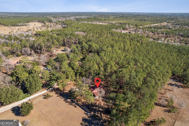 328 Willow Creek Rd, Folkston, GA 31537 - aerial view of property's location featuring a heavily wooded area