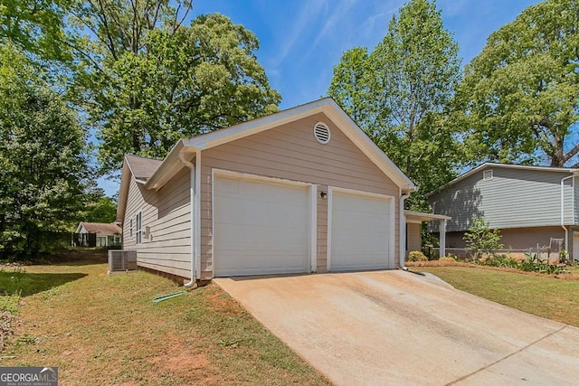 1363 To Lani Farm Rd, Stone Mountain, GA 30083 - detached garage featuring central air condition unit