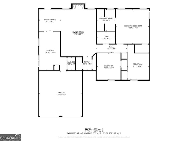 1363 To Lani Farm Rd, Stone Mountain, GA 30083 - property floor plan