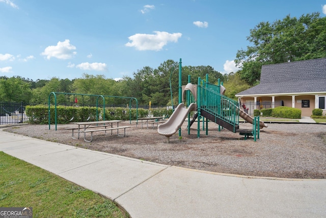 1010 Capella Creek Way, Grayson, GA 30017 - community jungle gym with fence