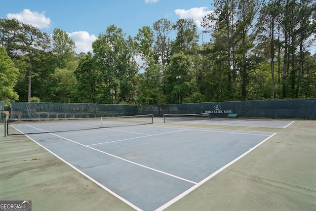 1010 Capella Creek Way, Grayson, GA 30017 - view of tennis court with community basketball court and fence