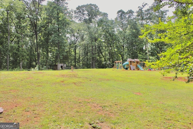 95 Farmers Academy Rd, Martin, GA 30557 - view of grassy yard with a playground