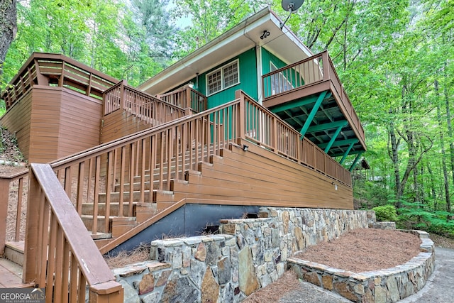 view of staircase