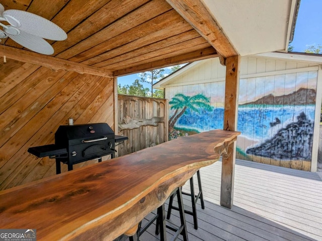 2003 Brenda Ln, Vidalia, GA 30474 - view of wooden deck