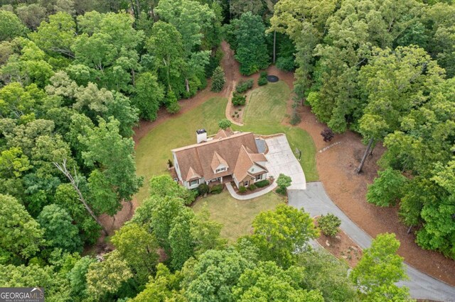 aerial view of property's location