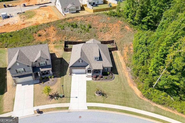 view from above of property