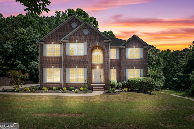 1429 Kentmire Ct, Locust Grove, GA 30248 - view of front facade featuring brick siding and a front yard
