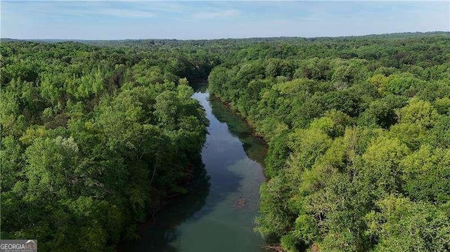 bird's eye view of a heavily wooded area