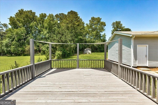 203 Brannan Rd, Mcdonough, GA 30253 - deck with a lawn