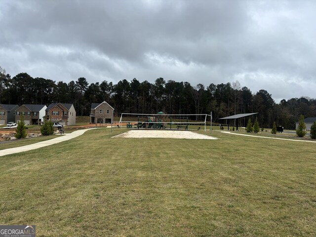 5314 Tolar Rd Unit 23, South Fulton, GA 30213 - surrounding community featuring volleyball court and a lawn