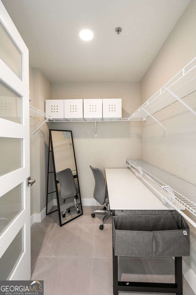 20 10th St NW Unit 2003, Atlanta, GA 30309 - office area with baseboards and recessed lighting