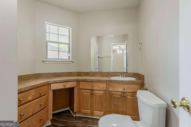 1074 Cherokee Hts, Stone Mountain, GA 30083 - bathroom with vanity and wood finished floors