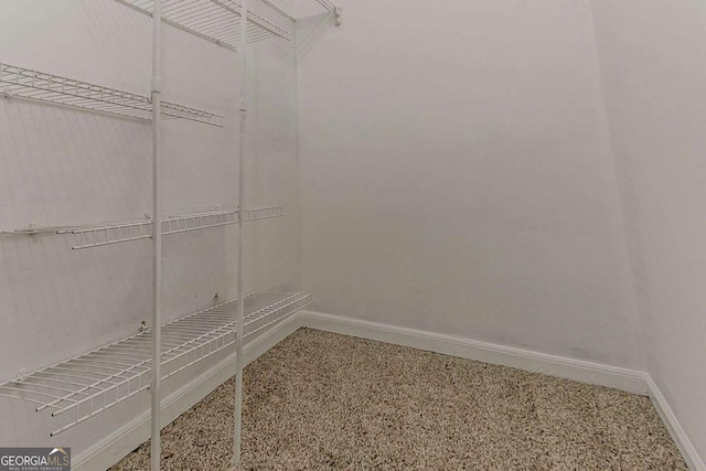 1074 Cherokee Hts, Stone Mountain, GA 30083 - walk in closet featuring carpet flooring