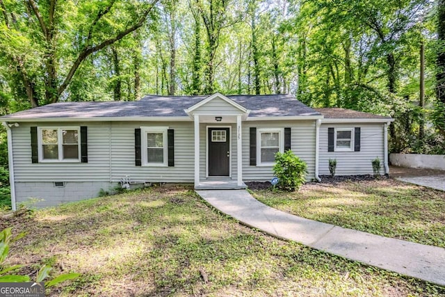 3735 Boulder Park Dr SW, Atlanta, GA 30331 - single story home featuring a front lawn and roof with shingles