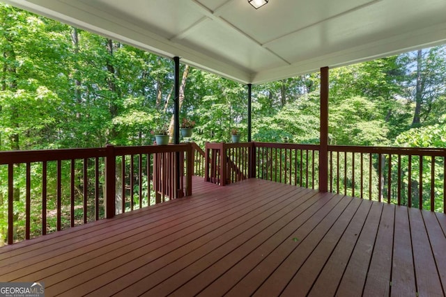 1575 Wynridge Pointe, Alpharetta, GA 30005 - view of wooden terrace