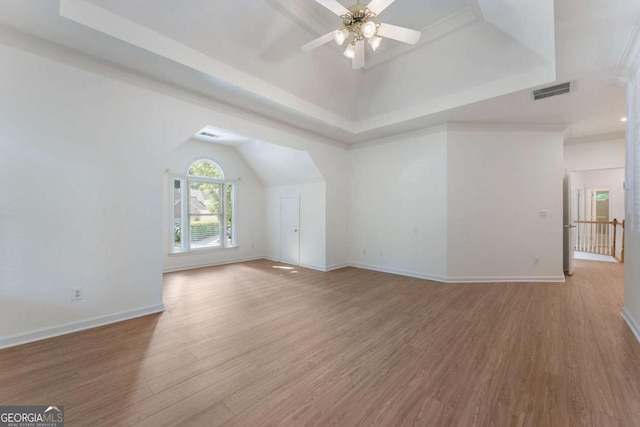 1575 Wynridge Pointe, Alpharetta, GA 30005 - additional living space with wood finished floors, a ceiling fan, and baseboards