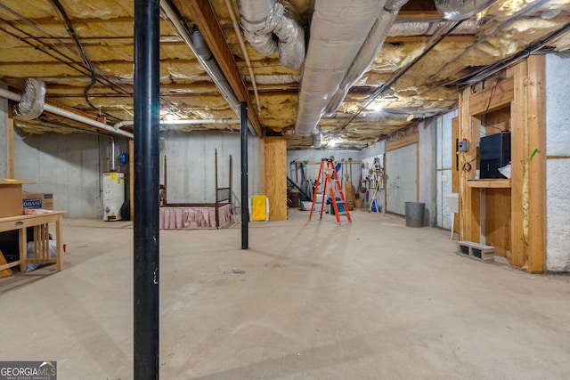 9274 Betony Wood Trl, Jonesboro, GA 30236 - unfinished below grade area featuring water heater