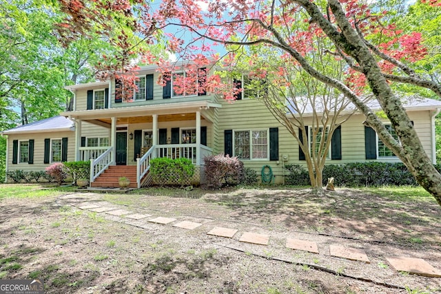 174 Leighs Xing, Cleveland, GA 30528 - colonial house featuring a porch