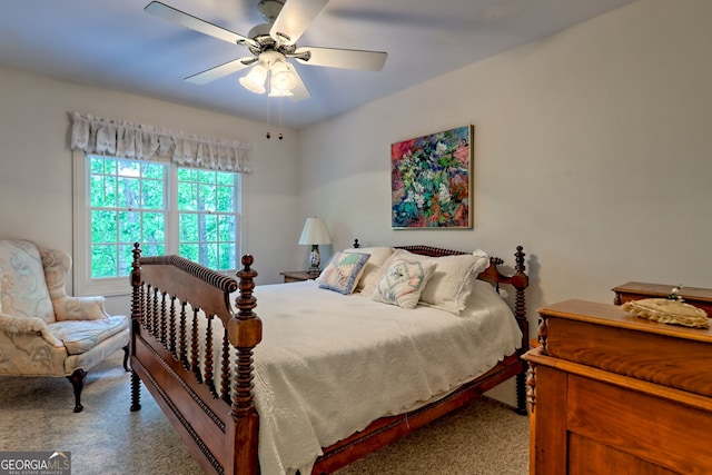 174 Leighs Xing, Cleveland, GA 30528 - carpeted bedroom with ceiling fan