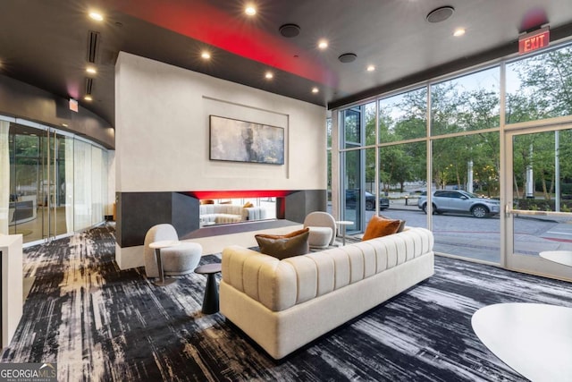 3324 Peachtree Rd NE Unit 1304, Atlanta, GA 30326 - building lobby featuring recessed lighting and floor to ceiling windows