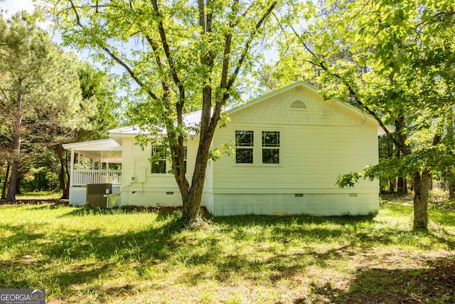 564 Bailey Mill Rd, Yatesville, GA 31097 - view of property exterior featuring crawl space and a yard