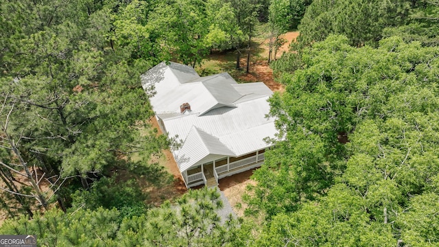 564 Bailey Mill Rd, Yatesville, GA 31097 - view from above of property with a heavily wooded area