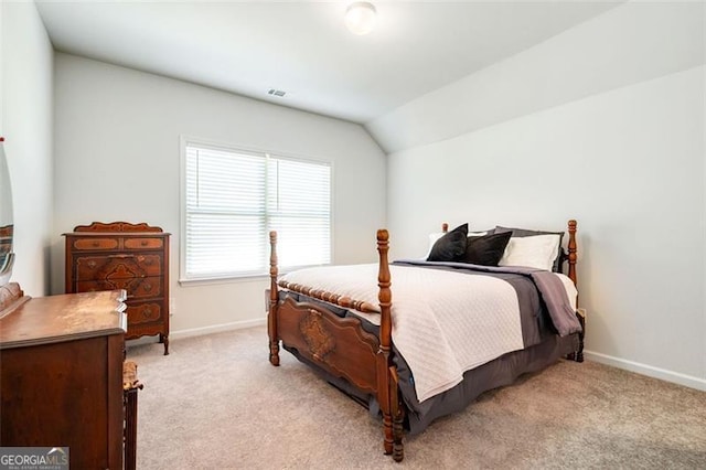 1809 Hanwoo Ln, Powder Springs, GA 30127 - bedroom featuring light colored carpet, baseboards, and lofted ceiling