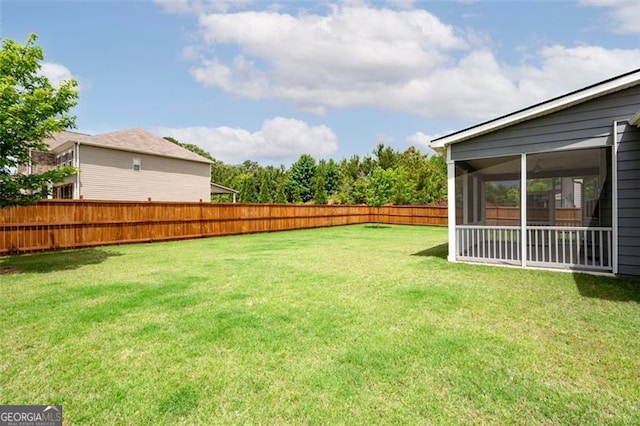 1809 Hanwoo Ln, Powder Springs, GA 30127 - view of yard with a sunroom