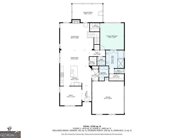 1809 Hanwoo Ln, Powder Springs, GA 30127 - home floor plan