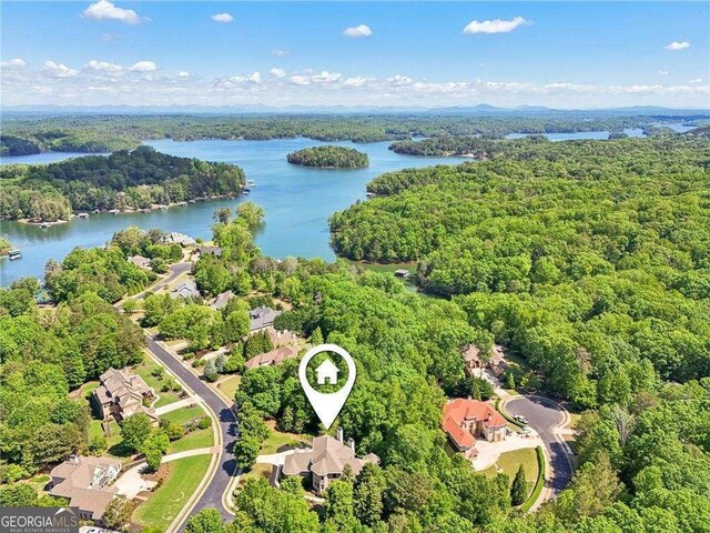 4162 Cumberland Point Dr, Gainesville, GA 30504 - aerial view of a forest and a nearby body of water