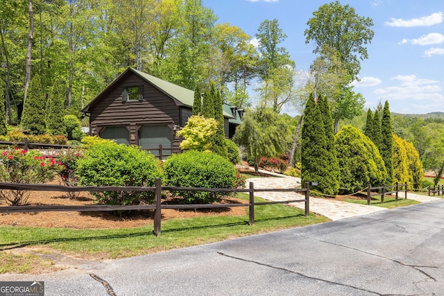 259 Eagle Chase Cir, Dillard, GA 30537 - view of home's community featuring fence and a detached garage