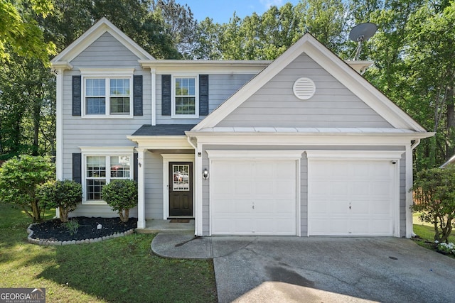 4104 Glenaire Way NW, Acworth, GA 30101 - view of front facade featuring driveway and an attached garage