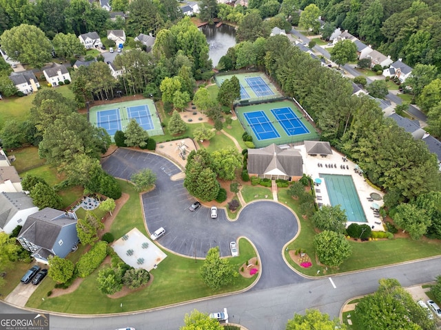 4104 Glenaire Way NW, Acworth, GA 30101 - aerial view of property's location with a pool area