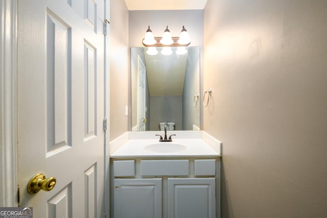 3001 Majestic Park Ct, Duluth, GA 30096 - half bath featuring vanity and toilet