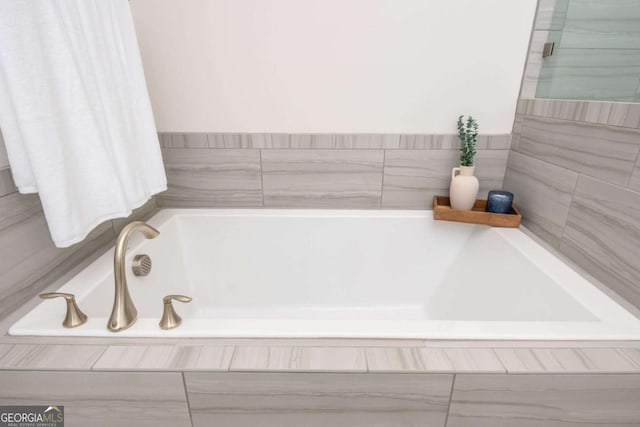 full bath featuring a garden tub