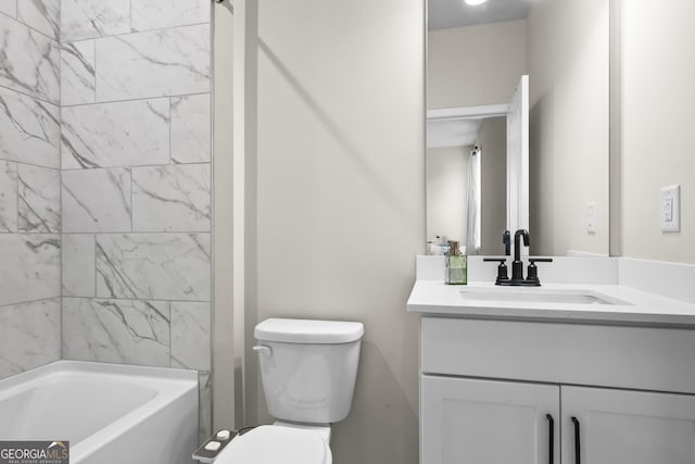 2436 Hidden Creek Rd, Kennesaw, GA 30152 - bathroom with vanity and tub / shower combination