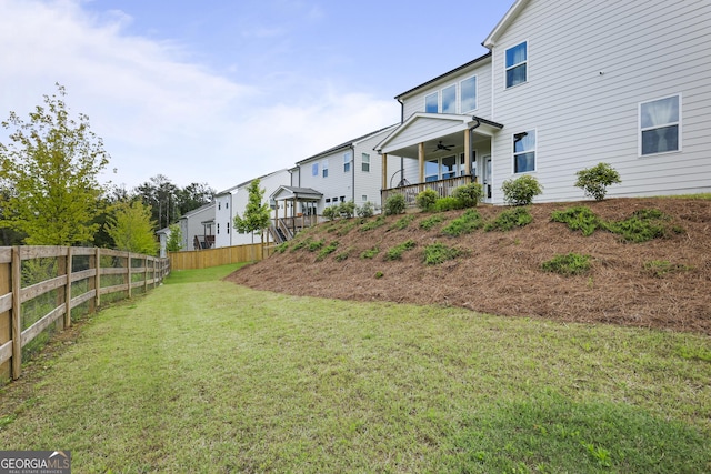 2436 Hidden Creek Rd, Kennesaw, GA 30152 - view of yard featuring ceiling fan