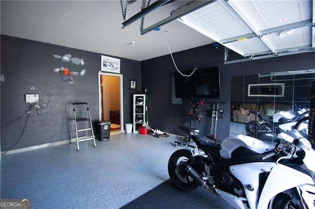 4271 Haywater Cv, Buford, GA 30519 - exercise room featuring a garage