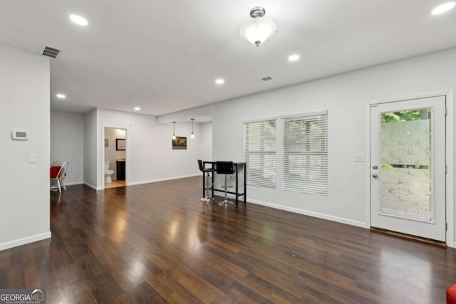 4630 Carriage Walk Ln, Cumming, GA 30040 - living room featuring recessed lighting and wood finished floors
