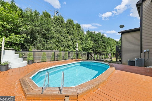 4630 Carriage Walk Ln, Cumming, GA 30040 - view of pool featuring a wooden deck