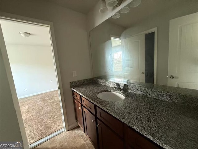 bathroom with vanity