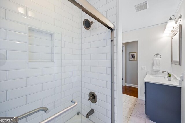 full bathroom featuring vanity and tub / shower combination
