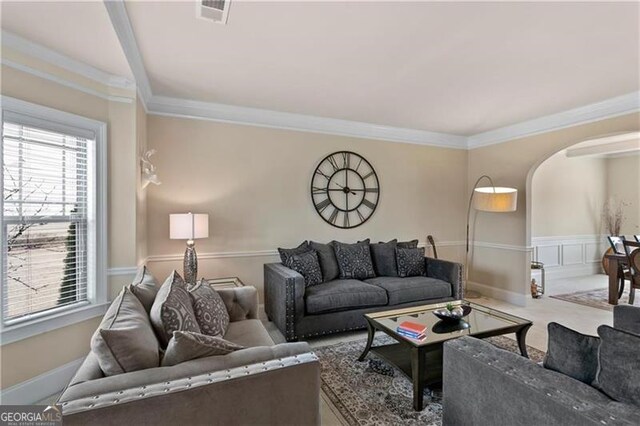 1307 Clarecastle Ln, Buford, GA 30519 - kitchen featuring a sink, open floor plan, gray cabinetry, stainless steel dishwasher, and ornamental molding