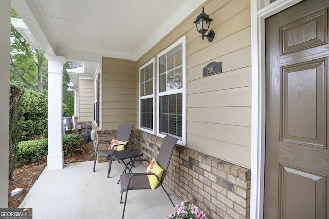 2595 Grapevine Cir, Cumming, GA 30041 - view of patio / terrace featuring a porch