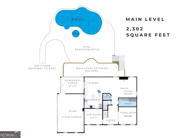 200 N Willow Ct, Alpharetta, GA 30004 - view of room layout
