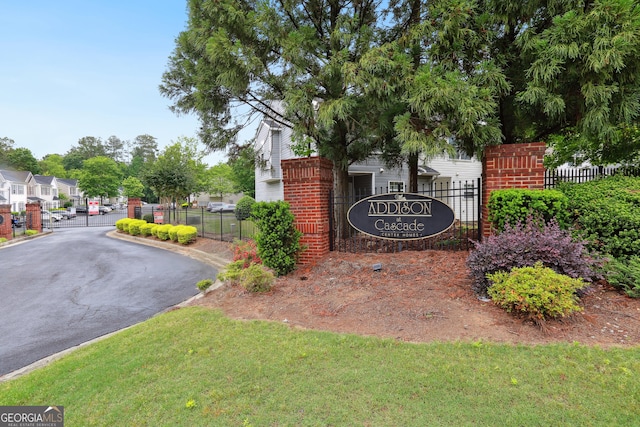 1823 Devon Dr SW, Atlanta, GA 30311 - community sign with fence, a gate, and a residential view